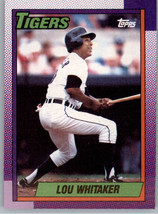 1990 Topps 280 Lou Whitaker  Detroit Tigers - $0.99