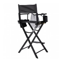 Makeup Chair Foldable Wood Professional Black - $237.09
