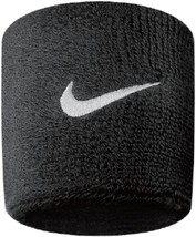 Nike Swoosh Terry Wristbands Set of 2 Black - £38.82 GBP