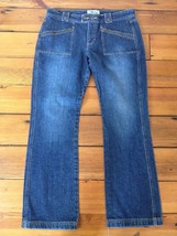 Old Navy Dark Wash Boot Cut Straight Leg Low Rise Womens Jeans 14 - $24.99