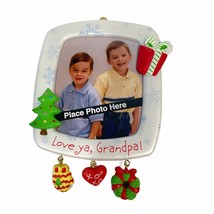 Hallmark Keepsake Ornament Love Ya Grandpa Photo Holder Magnetic 2003 - £7.82 GBP