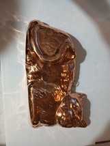 Vintage Coppertone Copper Tone Tin Cat Kitten Food Mold Cake Pan Wall Pl... - $24.75