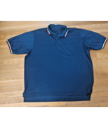 Rugby Polo Dalco Athletic Jersey Mens XL Pocket  Ringer Blue Made In USA - $15.27 CAD