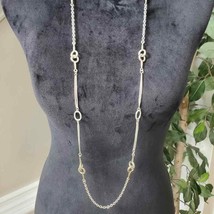 Alfani Women's Silver and Gold Tone Chain with Lobster Clasp Necklace - $23.00
