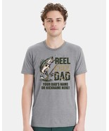 Fathers Day Shirt Reel Cool Dad CAMO DESIGN with your dad&#39;s custom name ... - $29.77 CAD+