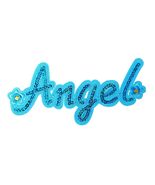 Cute Fashion Big Letters Sequins Patch Angel Girl Bling Iron On Sew On - $13.49 CAD