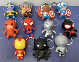 Disney Marvel Avengers Monogram Products 3D Figural Keychains Lot of 11 - £19.46 GBP