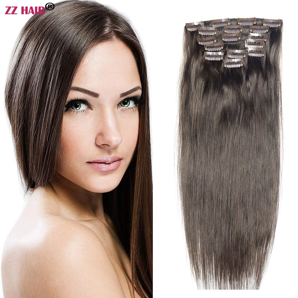 ZZHAIR 100% Human Hair Extensions 70g 15&quot; 18&quot; 20&quot; Machine Made Remy Hair... - $46.33