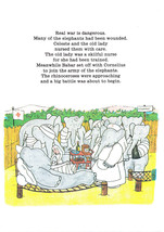 BABAR THE ELEPHANT Vintage Print Baby Nursery Children&#39;s Room Decor Wall... - £3.92 GBP