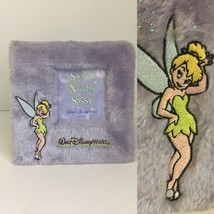 Disney World Tinkerbell Embroidered on Purple Sparkle Faux Fur Square Pic Frame - £10.46 GBP