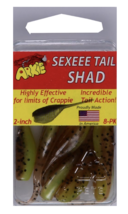 Arkie Sexeee Tail Shad, 2&quot;, Pumpkin Shad, 8-Pack, Fishing Lure Bait Tackle - £3.76 GBP