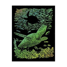 Royal &amp; Langnickel Rainbow Engraving Art A4 Size Sea Turtle Designed Pai... - $13.00