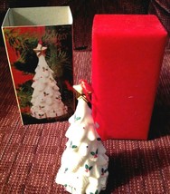 Baum Brothers Formalities White Christmas Tree Ornament Porcelain Original Box - £10.04 GBP
