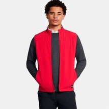 Under Armour Golf Vest Storm Insulated Drive Pro Quilted Full Zip Men’s ... - $52.82
