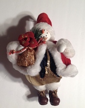 Figurine Christmas Snowman In a Santa Suit - £10.27 GBP