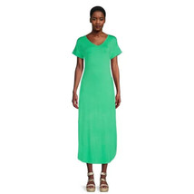 Time and Tru Women&#39;s V-Neck Maxi Dress Jade Stone (Green) Size XL (16-18) - £11.79 GBP