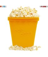 5Core Popcorn Maker Bowl Microwave Silicone Kernel Corn Air Popper Yellow - £7.04 GBP