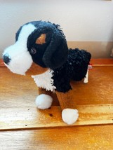 Douglas Small Black Brown &amp; White Plush Bernese Mountain Dog Puppy Dog Stuffed - £7.46 GBP