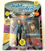 STAR TREK THE NEXT GENERATION DR. BEVERLY CRUSHER FIGURE W/ COLLECTOR CARD - £4.49 GBP