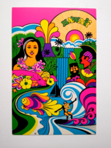 Hawaiian Hula Tiki Postcard Ponio Craft Volcano Surfing Groovy Mod Retro Hawaii - £48.55 GBP