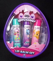 Hatchimals 3 pack Flavored Lip Balm Set in see through zippered purse NEW - £4.44 GBP