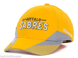 Buffalo Sabres Reebok M252Z NHL Pro Shape Practice Flex Fit Hockey Cap Hat - £16.30 GBP