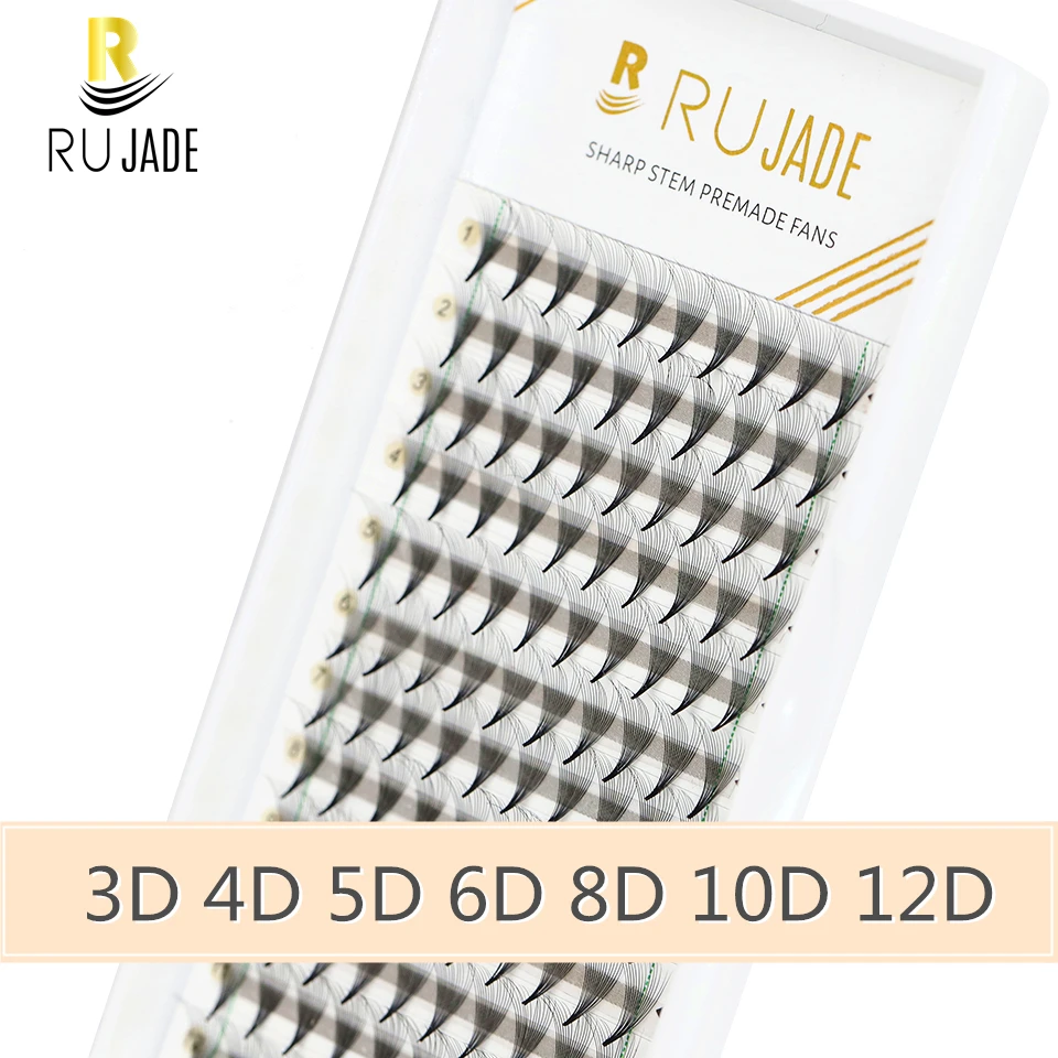 5d 6d 8d 10d 12d premade volume lash extension fans thin pointy base sharp slim narrow thumb200