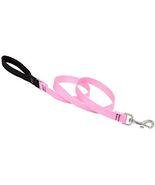 Dog Leash by Lupine in 3/4&quot; Wide Pink 6-Foot Long with Padded Handle - $425.57 MXN