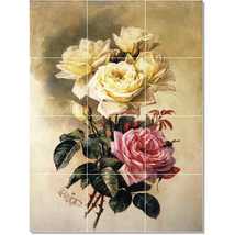 Paul De Longpre Flower Painting Ceramic Tile Mural P22790 - £95.92 GBP+