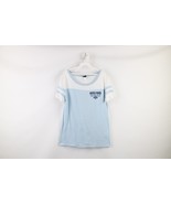 Harley Davidson Womens Medium Distressed Spell Out Striped Short Sleeve ... - $459.50 MXN