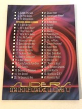 Sliders Trading Card 1997 #72 Checklist - £1.54 GBP