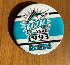 Inaugural Year 1993 Florida Marlins Button Pin MLB Baseball Button - $20.00