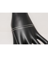 Trifari Silver Tone Elegance 7&quot; Double Chain Bracelet w/Tags - $475.79 MXN