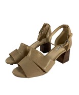 Alex Marie Womens Sandals Size 6 M Shimmer Nude Leather Pebbled Heeled S... - £11.83 GBP