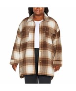 Banana Republic Ladies&#39; Shirt Jacket - BROWN PLAID SIZE XL ( 14-16) . NWT - $28.41