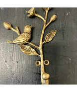 Vintage Reproduction Golden Metal Charming Bird Wall Hook Decor , Home o... - $441.00 MXN