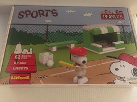 NEW Peanuts Snoopy Sports Baseball Building Set - 62 Pieces - £22.68 GBP