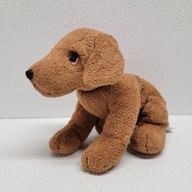 Vintage Russ Berrie Tyke Sad Puppy Dog Brown Hound Lab Plush Stuffed Animal 8&quot; - £15.44 GBP