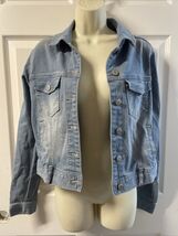 Celebrity Pink Light Wash Denim Jean Jacket Woman&#39;s Size Medium KG JD - €12,88 EUR