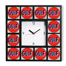 Gulf Gas and Oil promo around the Clock with 12 surrounding images - $31.67
