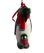Vtg Hallmark Keepsake Ornament in Box 2001 Safe Snug Penguin Adorable Scarf - $222.74 MXN