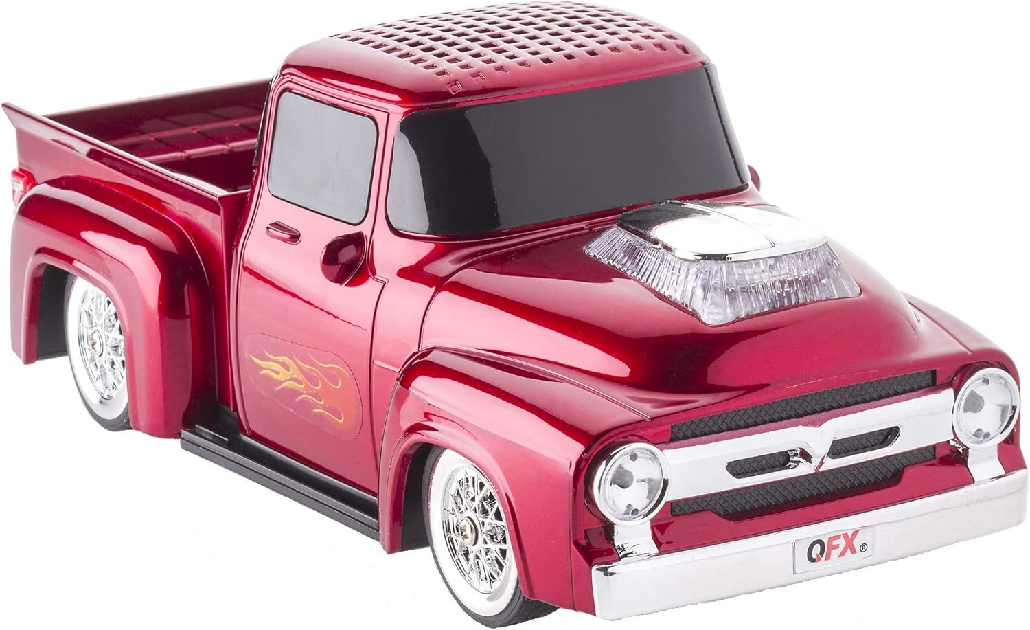 Qfx Bluetooth 1956 Pickup Truck Replica Speaker, 3-Inch Speakers, Hands,... - $32.94