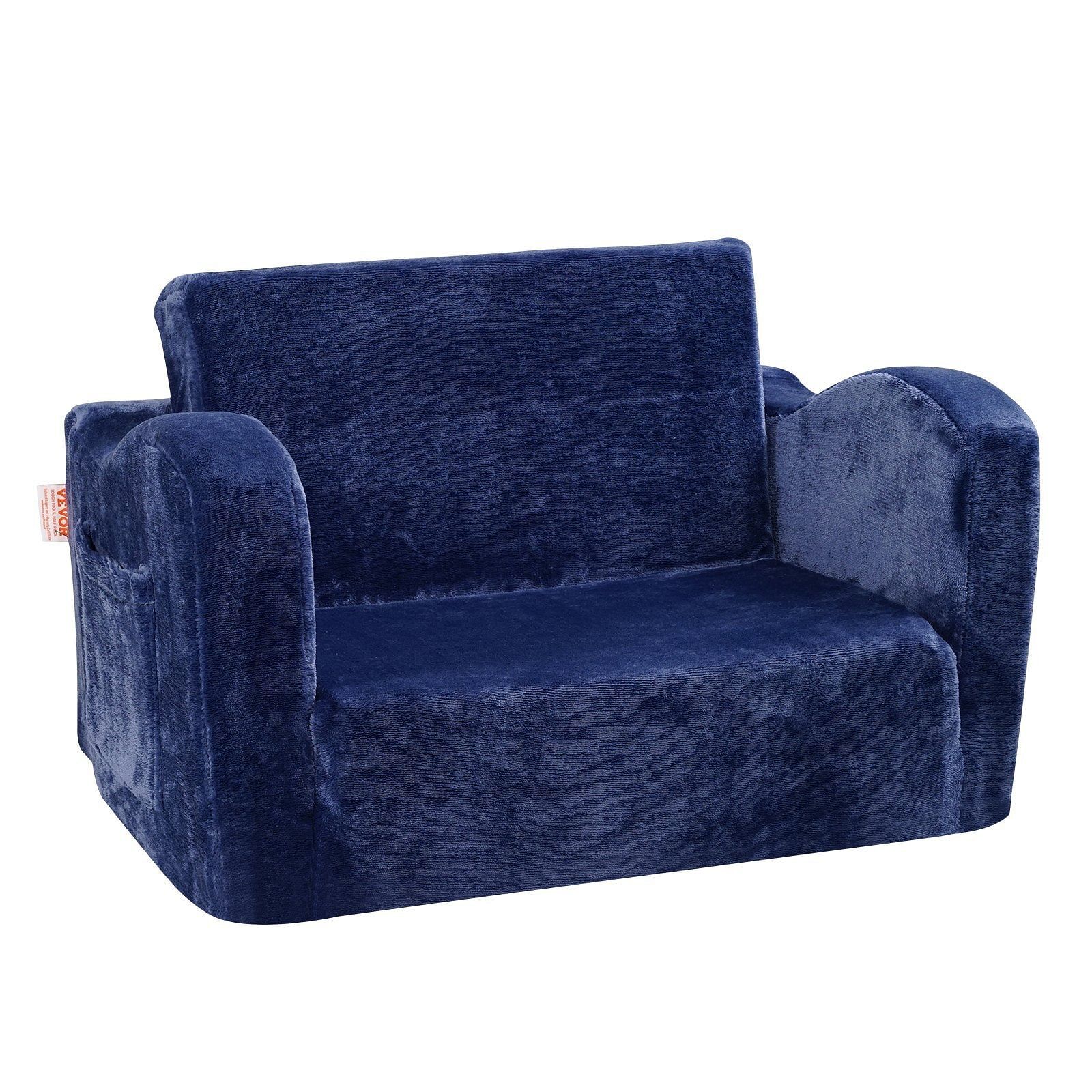 VEVOR Kids Couch, 2-in-1 Toddler Chairs Comfy, Toddler Couch Sofa Bed Fo... - $103.99