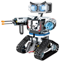 DIY Building Blocks Robot Tracked Vehicle Remote Control Intelligent Rob... - $95.00