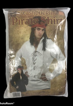 Swashbucklin&#39; Pirate Shirt Adult Halloween Costume - £18.99 GBP