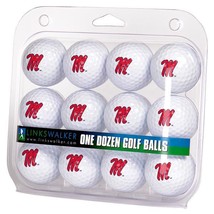 Mississippi Ole Miss Rebels Dozen 12 Pack Golf Balls - £31.32 GBP