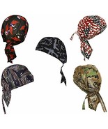 Doo Rag Du Cap Do Bandana Motorcycle American Flag Eagle Camo Gun - $23.99