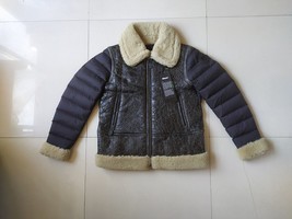 Blauer USA Women&#39;s Shearling Leather Jacket $1000 FREE WORLDWIDE SHIPPING - $742.50