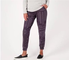 Denim &amp; Co. Active French Terry Jogger with Pockets (Charcoal, XX-Small)... - £13.15 GBP