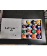 COLLAPSAR Billiard Balls Pool Balls Deluxe 2-1/4&quot; Marble with Black Circle - $79.99